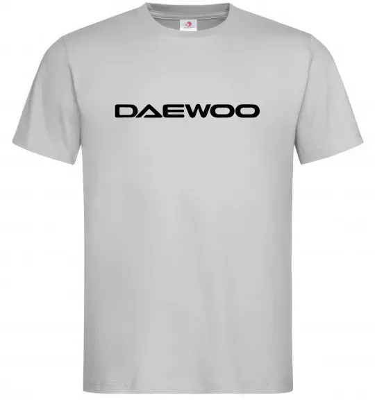 Мужская футболка Daewoo напис Серый фото