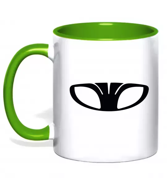 Чашка с цветной ручкой Лого Daewoo Зеленый фото