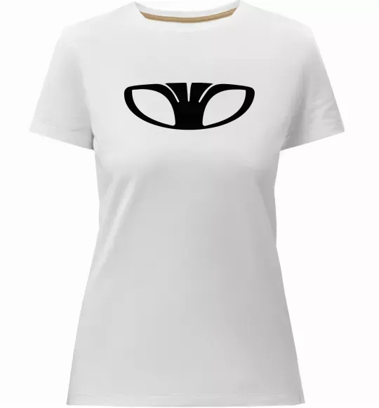 Жіноча преміум футболка Лого Daewoo Білий фото