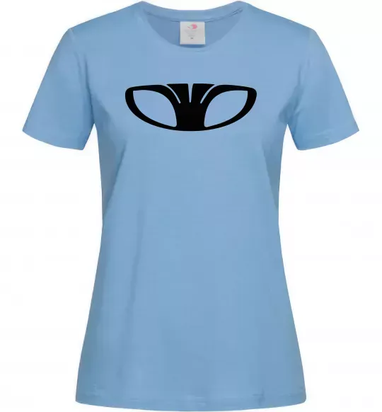 Женская футболка Лого Daewoo Голубой фото