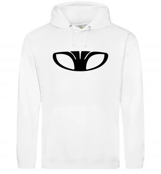 Мужская толстовка (худи) Лого Daewoo Белый фото