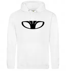 Мужская толстовка (худи) Лого Daewoo Белый фото