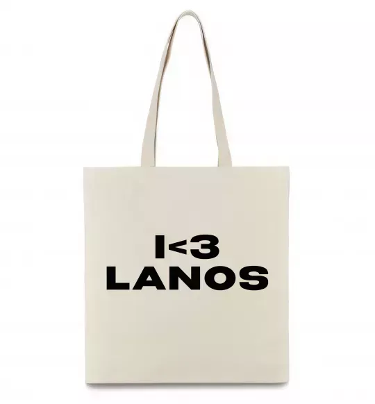 Эко-сумка I <3 Lanos Бежевый фото