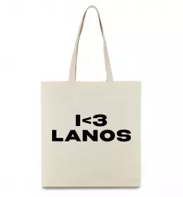 Эко-сумка I <3 Lanos Бежевый фото