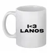 Чашка керамическая I <3 Lanos Белый фото