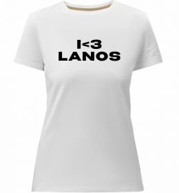 Женская премиум футболка I <3 Lanos