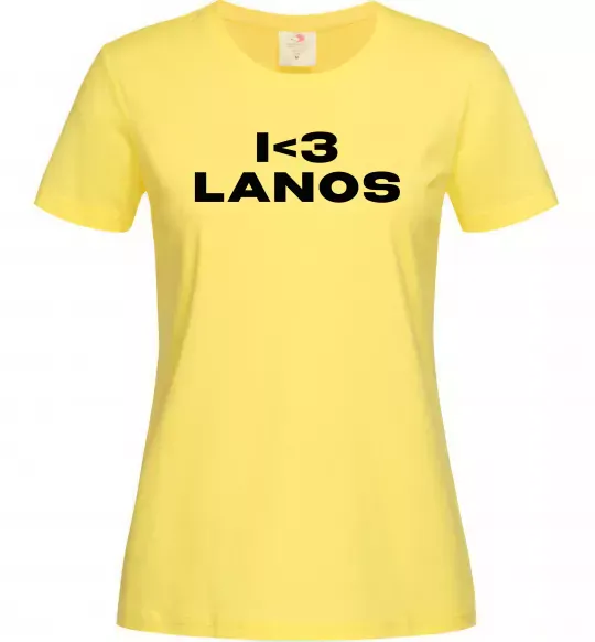 Жіноча футболка I <3 Lanos Лимонний фото