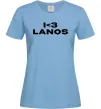 Жіноча футболка I <3 Lanos Блакитний фото