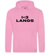 Женская толстовка (худи) I <3 Lanos Розовый фото