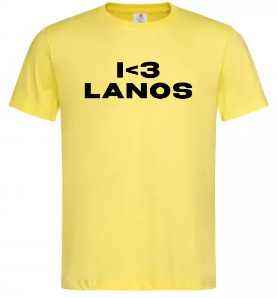 Чоловіча футболка I <3 Lanos Лимонний фото