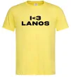 Чоловіча футболка I <3 Lanos Лимонний фото