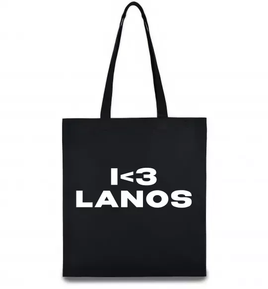 Эко-сумка I <3 Lanos Черный фото