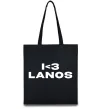 Эко-сумка I <3 Lanos Черный фото
