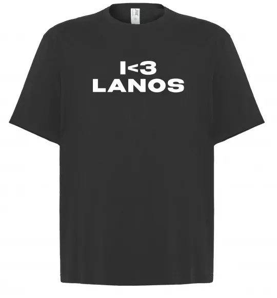 Футболка Оверсайз I <3 Lanos Черный фото