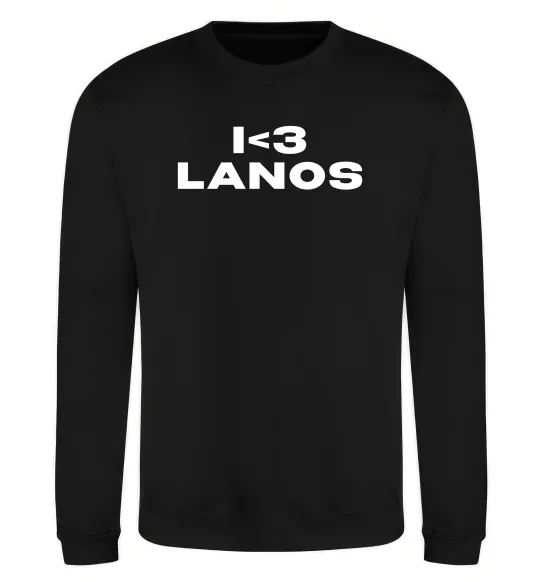 Свитшот I <3 Lanos Черный фото