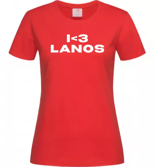 Жіноча футболка I <3 Lanos Червоний фото