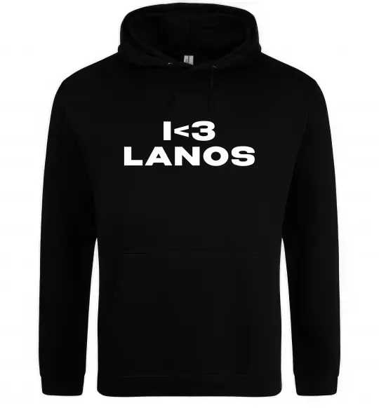 Женская толстовка (худи) I <3 Lanos Черный фото