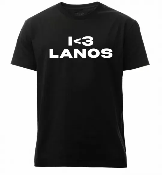 Чоловіча преміум футболка I <3 Lanos Чорний фото