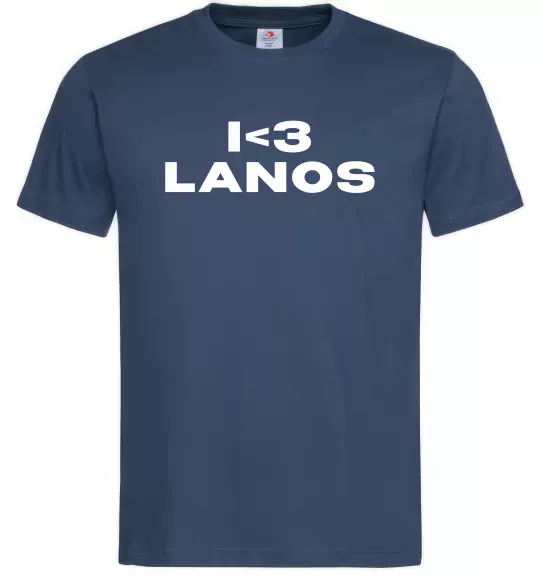 Чоловіча футболка I <3 Lanos Темно-синій фото