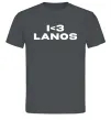 Чоловіча футболка I <3 Lanos Графіт фото
