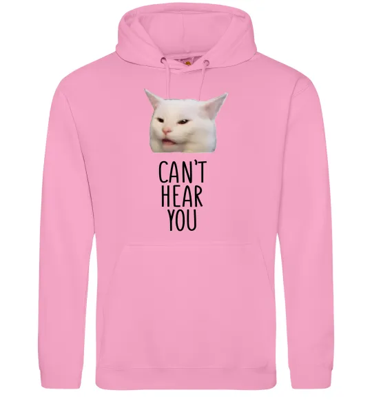 Жіноча толстовка (худі) Can`t hear you cat Рожевий фото