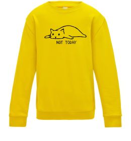 Детский Свитшот Not today cat