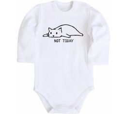 Дитячий бодік Not today cat Дитячий бодік Not today cat