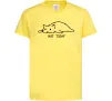 Детская футболка Not today cat Лимонный фото