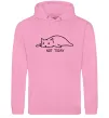 Женская толстовка (худи) Not today cat Розовый фото