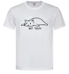 Чоловіча футболка Not today cat Білий фото