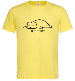 Мужская футболка Not today cat