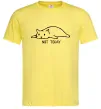 Чоловіча футболка Not today cat Лимонний фото