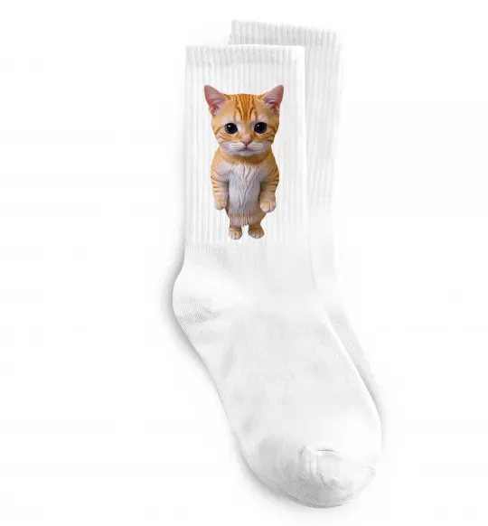 Носки Кошеня в повний зріст Белый фото