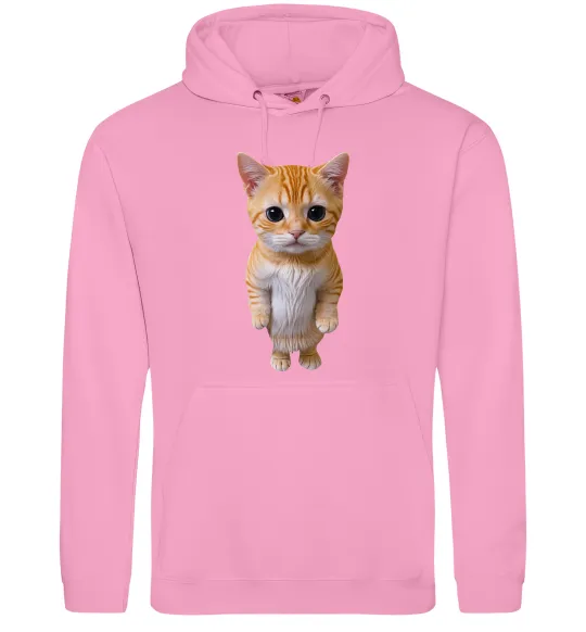 Чоловіча толстовка (худі) Кошеня в повний зріст Рожевий фото