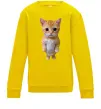 Детский Свитшот Кошеня в повний зріст Солнечно желтый фото