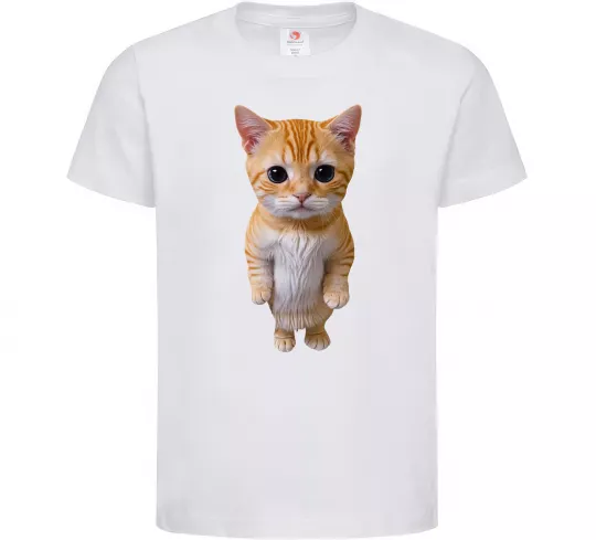 Детская футболка Кошеня в повний зріст Белый фото