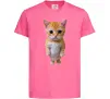 Детская футболка Кошеня в повний зріст Ярко-розовый фото