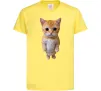 Детская футболка Кошеня в повний зріст Лимонный фото