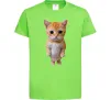 Детская футболка Кошеня в повний зріст Лаймовый фото