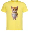 Мужская футболка Кошеня в повний зріст Лимонный фото