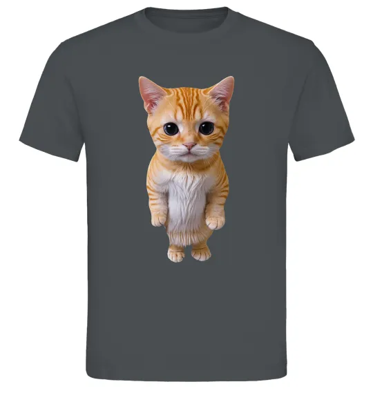 Мужская футболка Кошеня в повний зріст Графит фото