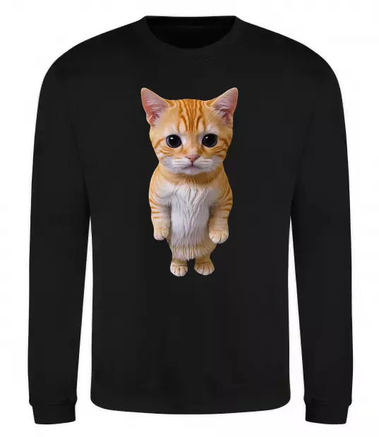 Світшот Кошеня в повний зріст Чорний фото