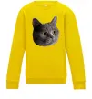 Детский Свитшот Кіт дивиться Солнечно желтый фото