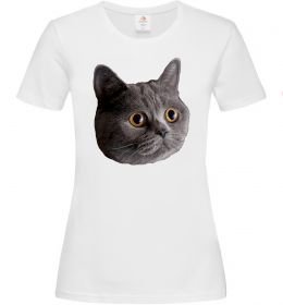 Женская футболка Кіт дивиться