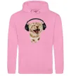 Женская толстовка (худи) Кіт в навушниках Розовый фото