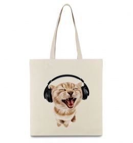 Эко-сумка Кіт в навушниках