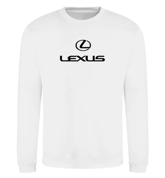 Свитшот Lexus logo та назва Белый фото