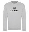 Свитшот Lexus logo та назва Серый меланж фото
