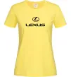 Женская футболка Lexus logo та назва Лимонный фото