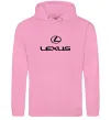 Женская толстовка (худи) Lexus logo та назва Розовый фото